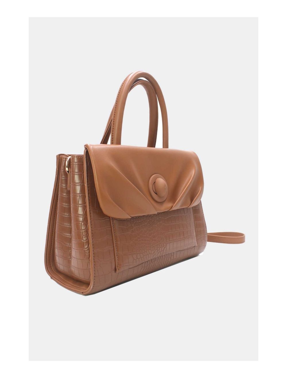 Tom&eva Sac à Main Effet Python Chic Et Vintage 24B-5898-Marron