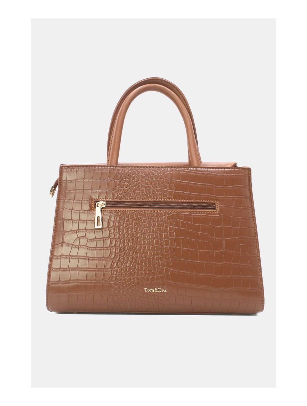 Tom&eva Sac à Main Effet Python Chic Et Vintage 24B-5898-Marron