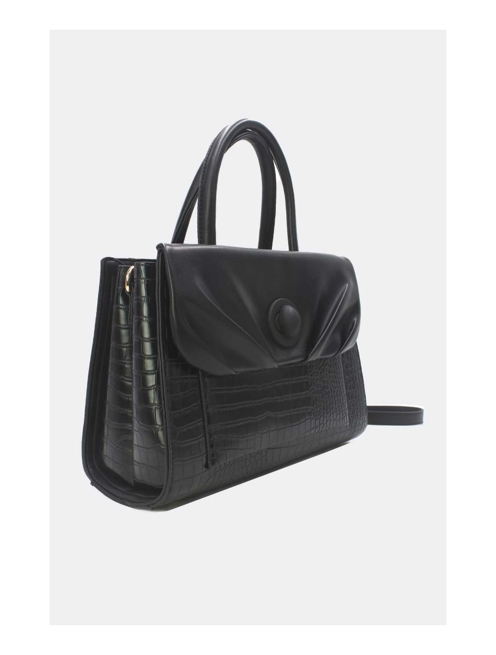 Tom&eva Sac à Main Effet Python Chic Et Vintage 24B-5898-Noir