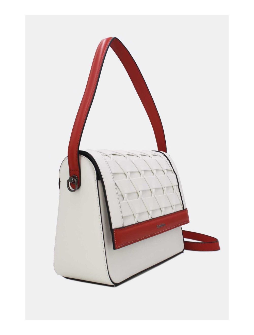 Tom&eva Sac à Main Effet Tressé 24B-6091-Beige/Orange