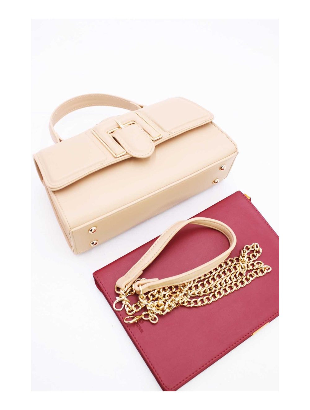 Tom&eva Sac à Main Effet Vernis Style Vintage-24B-6090-Coffee/Brown