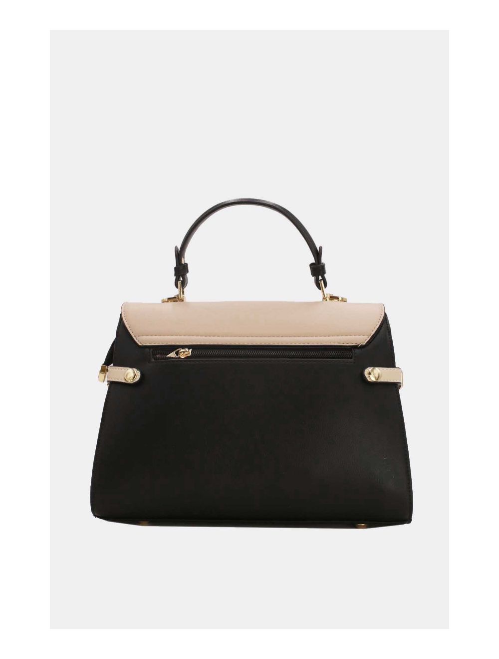Tom&eva Sac à Main Élégant Bicolore-21B-5180-Noir/Apricot