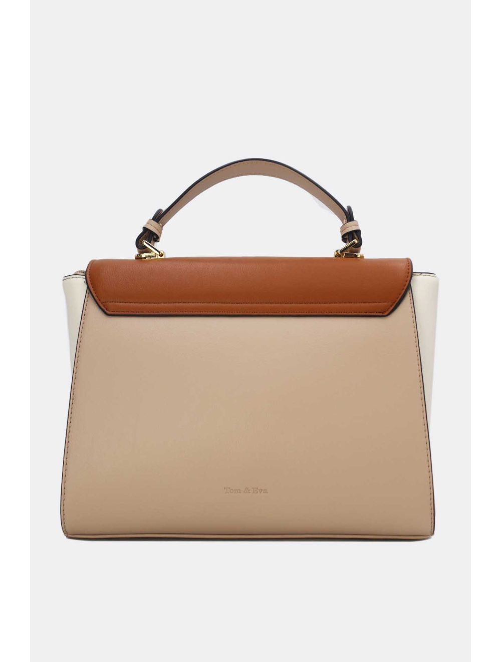 Tom&eva Sac à Main Élégant Tricolors RÉASSORT-24B-5895-Apricot