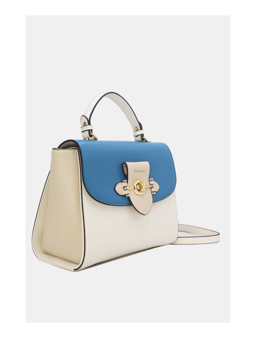 Tom&eva Sac à Main Élégant Tricolors RÉASSORT-24B-5895-Blue