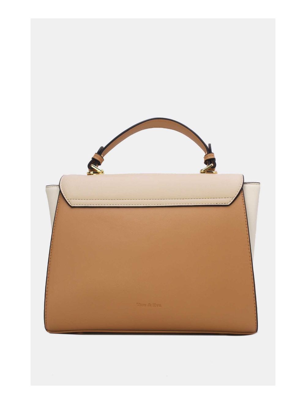 Tom&eva Sac à Main Élégant Tricolors RÉASSORT-24B-5895-Khaki