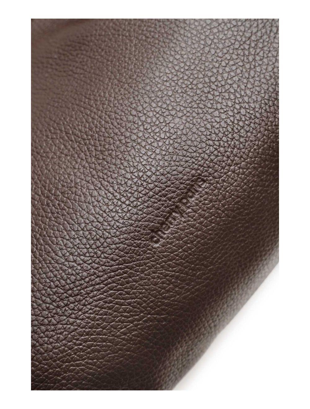 Tom&eva Sac à Main En Cuir De Vachette Grainée 4142 ALLEY-Chocolat