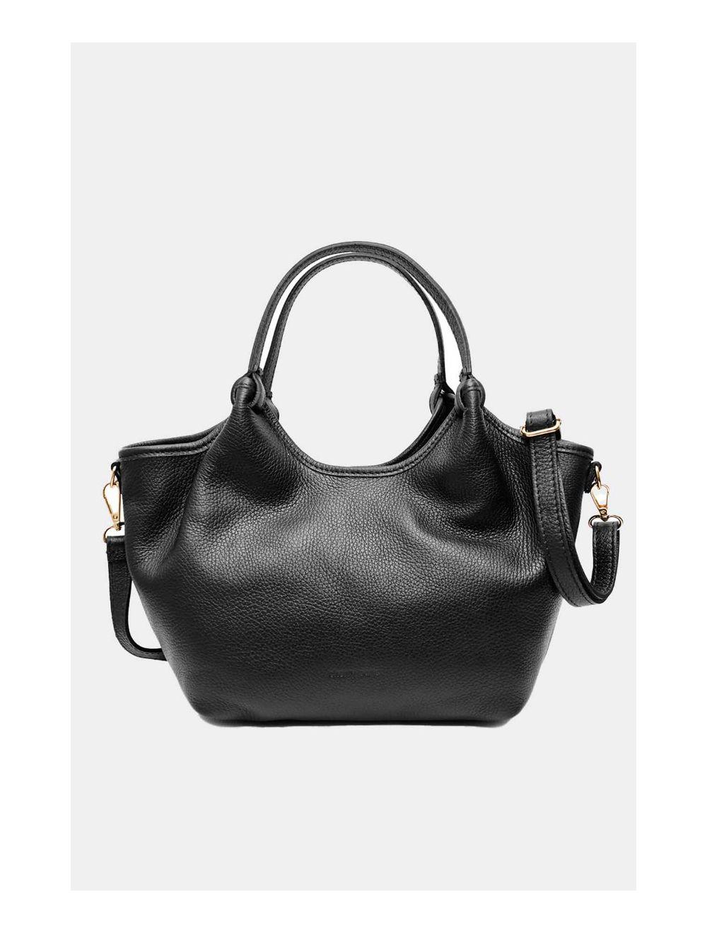 Tom&eva Sac à Main En Cuir De Vachette Grainée 4142 ALLEY-Noir