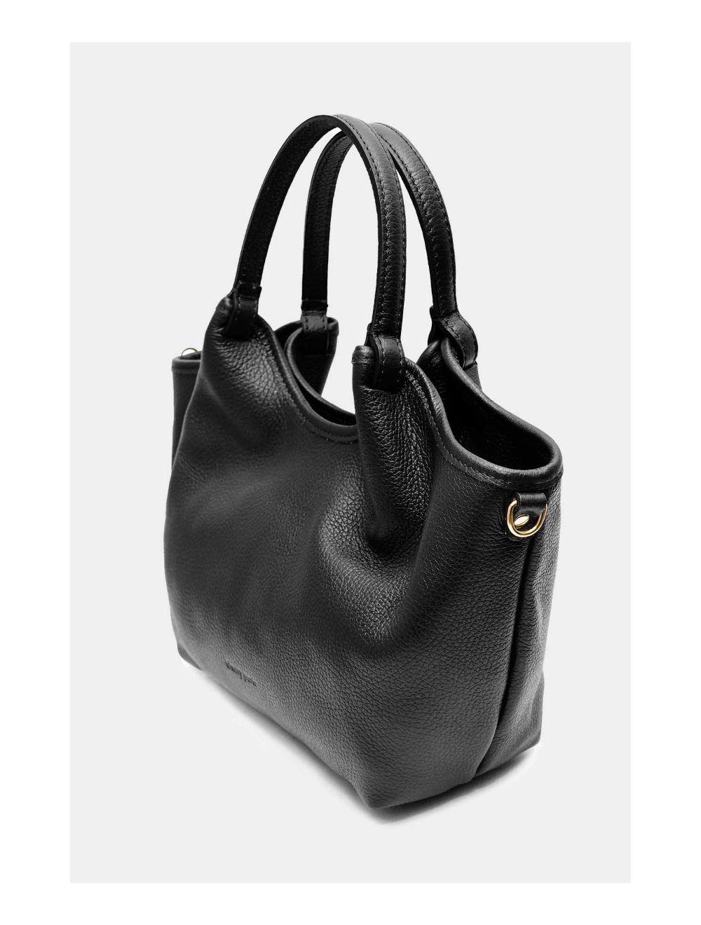 Tom&eva Sac à Main En Cuir De Vachette Grainée 4142 ALLEY-Noir