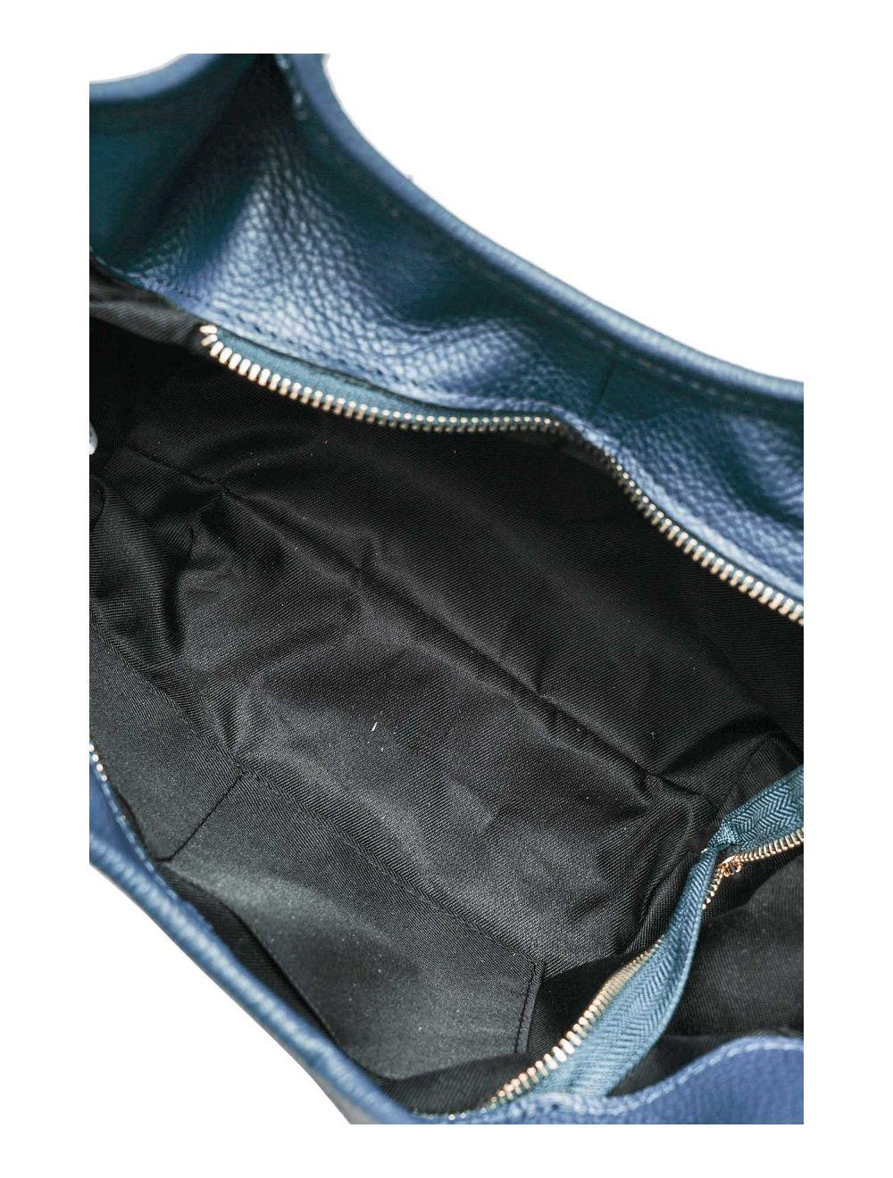 tom&eva Sac à Main En Cuir de Vachette Grainée 4142 ALLEY-Petrole