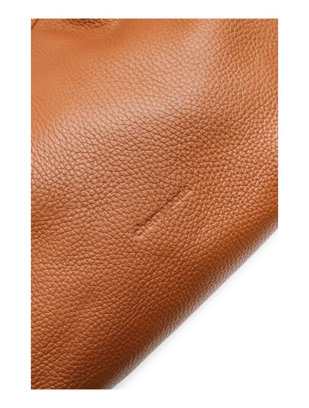 Tom&eva Sac à Main En Cuir De Vachette Grainée 4142 ALLEY-Cognac