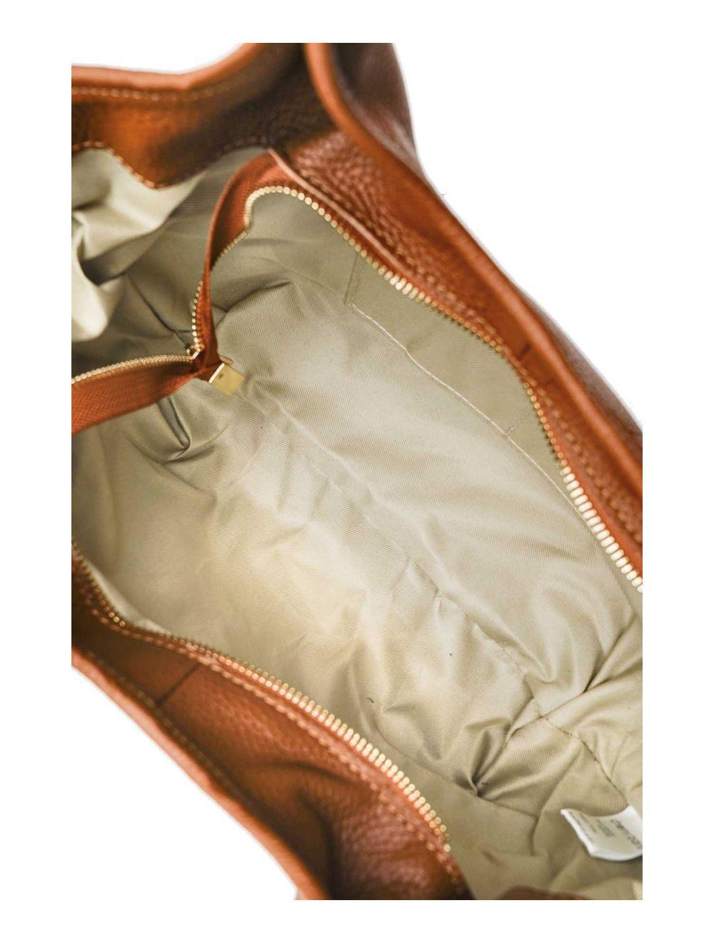 tom&eva Sac à Main En Cuir de Vachette Grainée 4142 ALLEY-Cognac