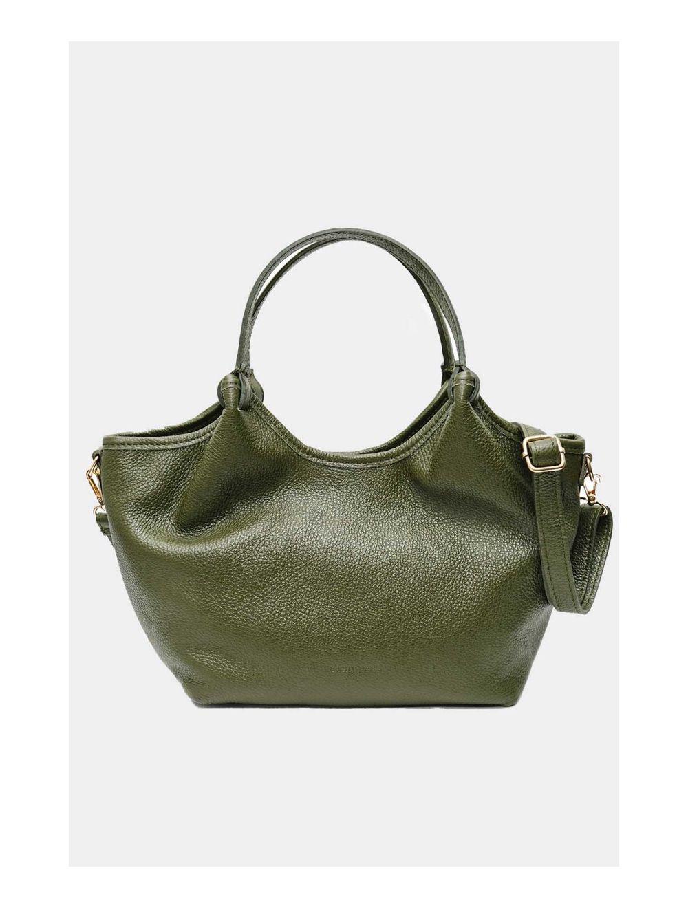 Tom&eva Sac à Main En Cuir De Vachette Grainée 4142 ALLEY-Kaki