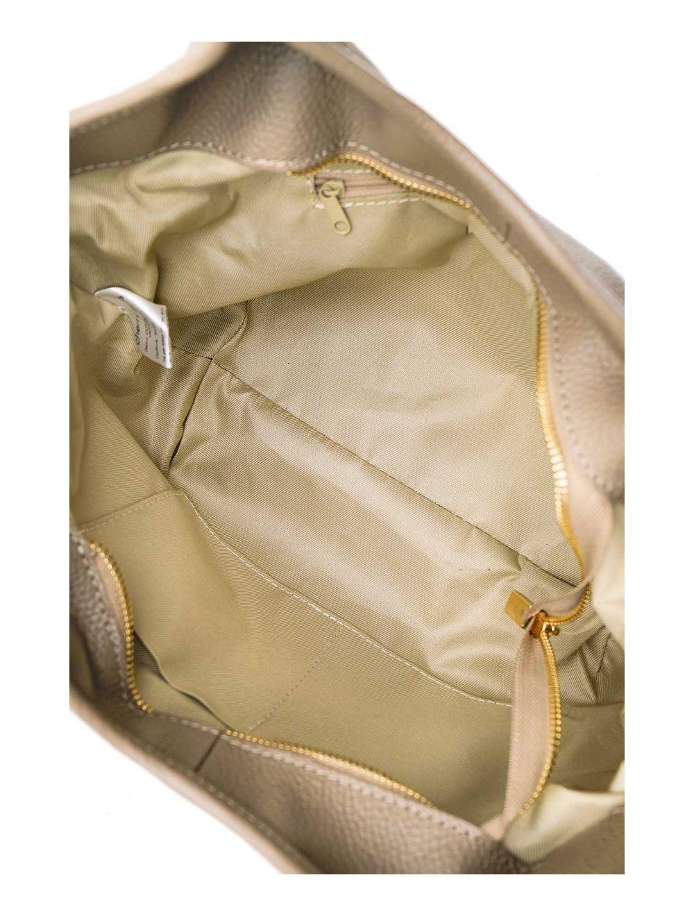 Tom&eva Sac à Main En Cuir De Vachette Grainée 4142 ALLEY-Taupe