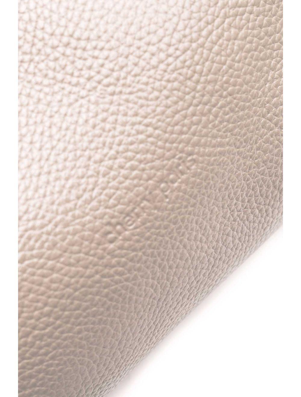 tom&eva Sac à Main En Cuir de Vachette Grainée 4142 ALLEY-Beige