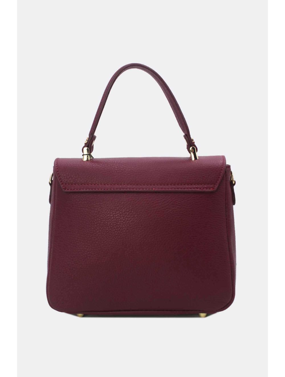 Tom&eva Sac à Main En Cuir Vachette Grainée 24C-913 MONDOB-Bordeaux