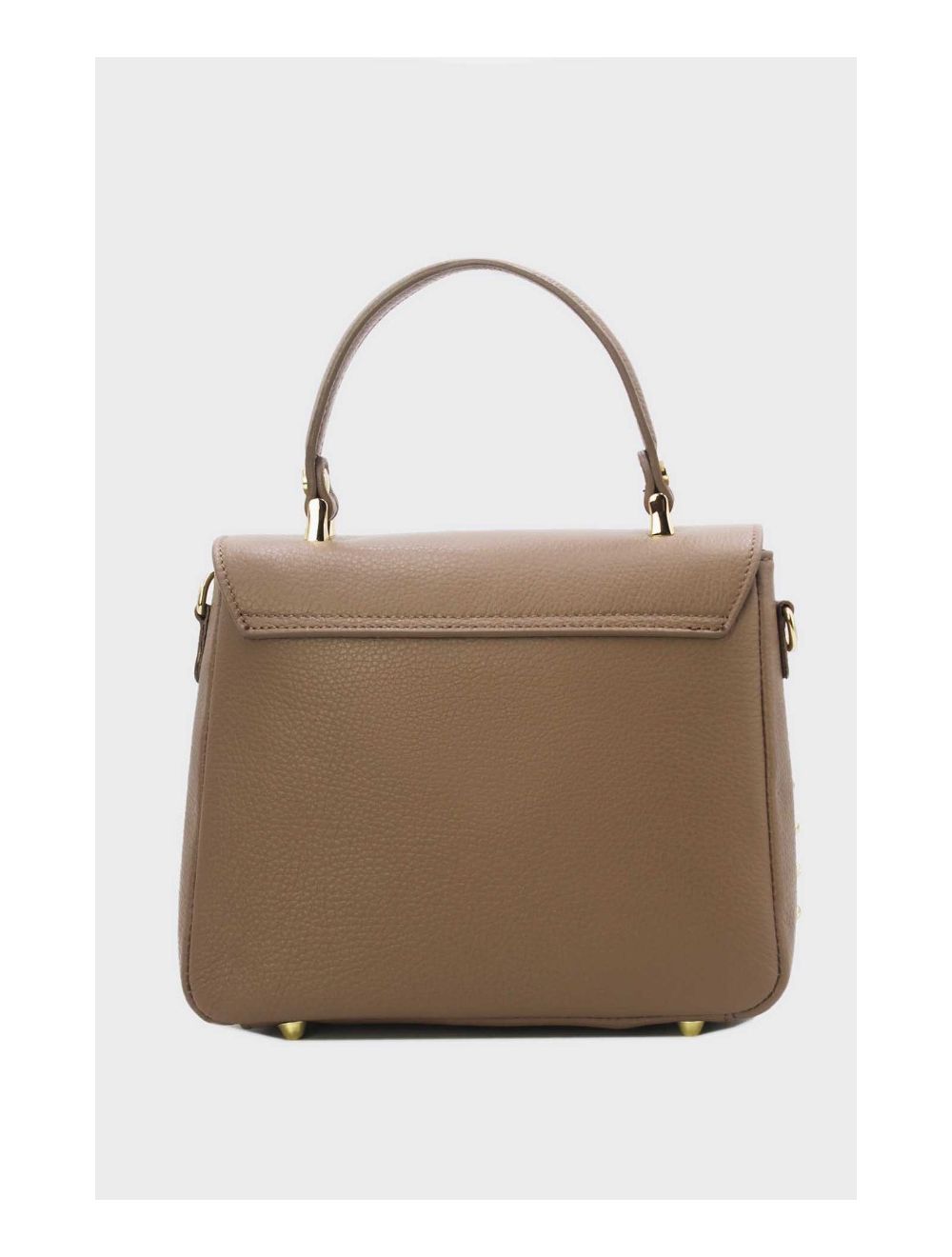 Tom&eva Sac à Main En Cuir Vachette Grainée 24C-913 MONDOB-Taupe