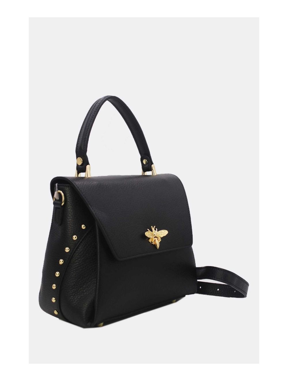 Tom&eva Sac à Main En Cuir Vachette Grainée 24C-913 MONDOB-Noir