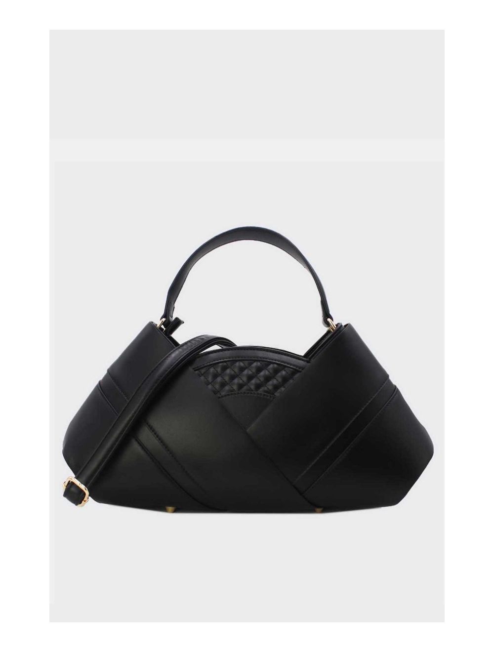 Tom&eva Sac à Main En Forme Triangle 24B-5987-Black