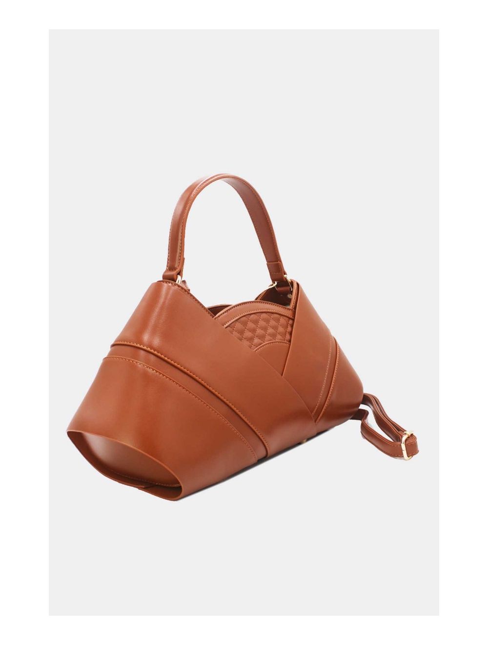 Tom&eva Sac à Main En Forme Triangle 24B-5987-Marron