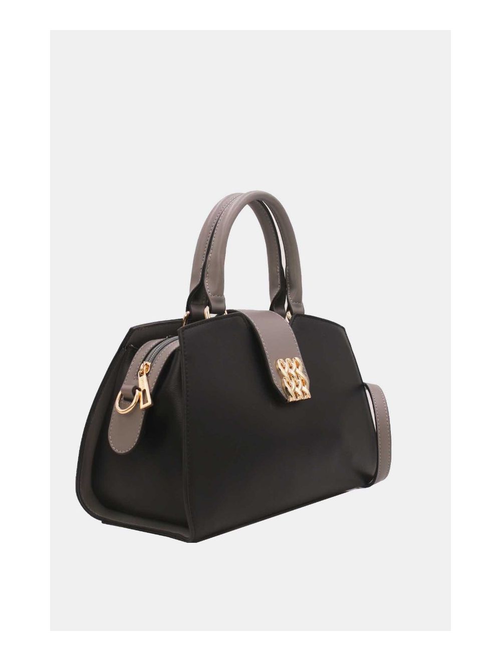 Tom&eva Sac à Main Femme à Languette 23B-5831-Black/Grey