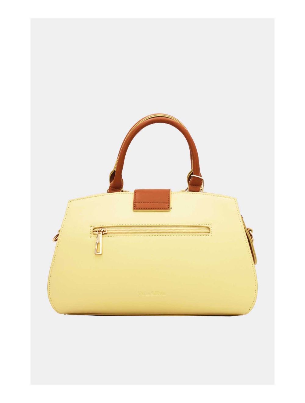 Tom&eva Sac à Main Femme à Languette 23B-5831-Yellow/Brown