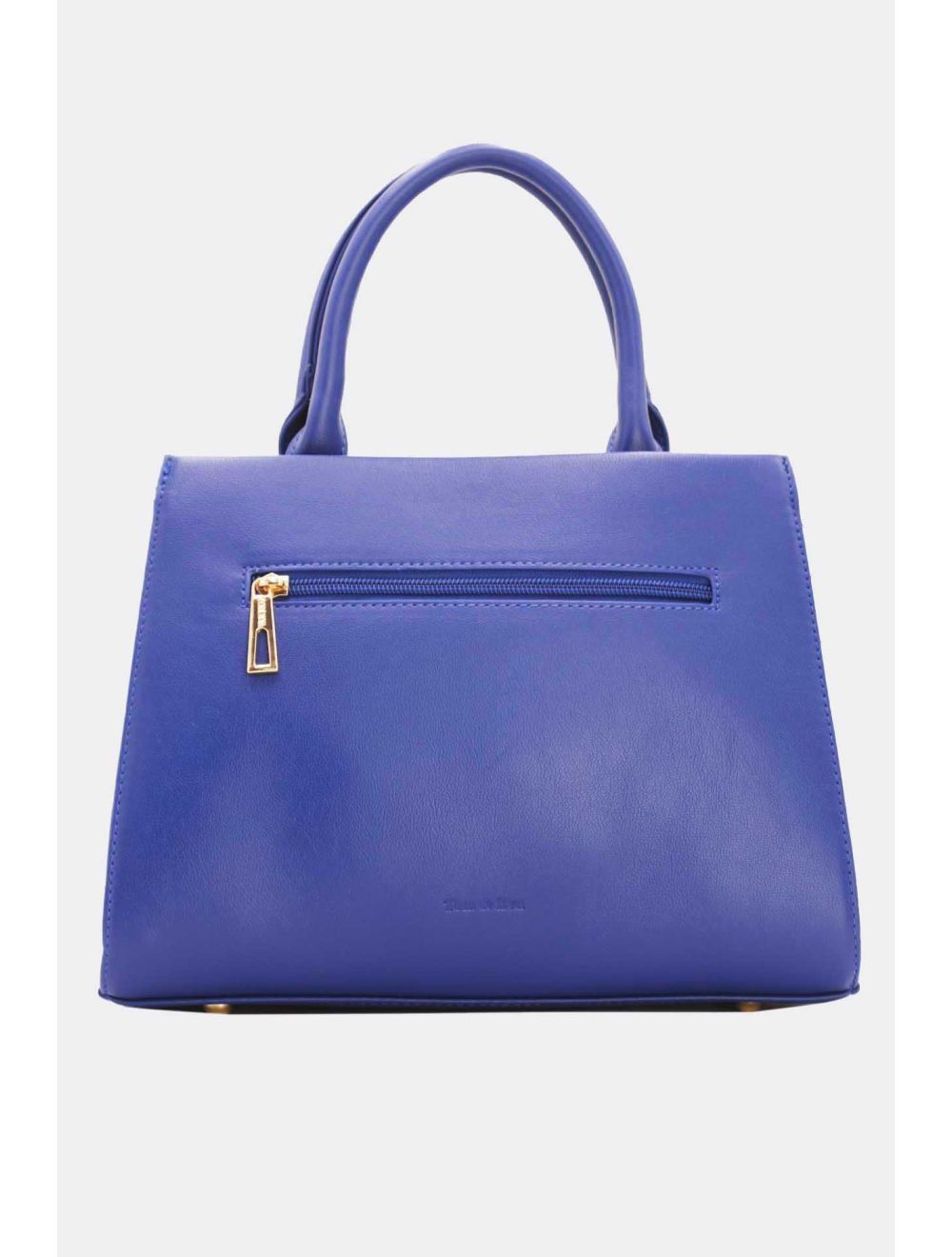 Tom&eva Sac à Main Femme à Rabat Plissé 22B-5637-D.Blue