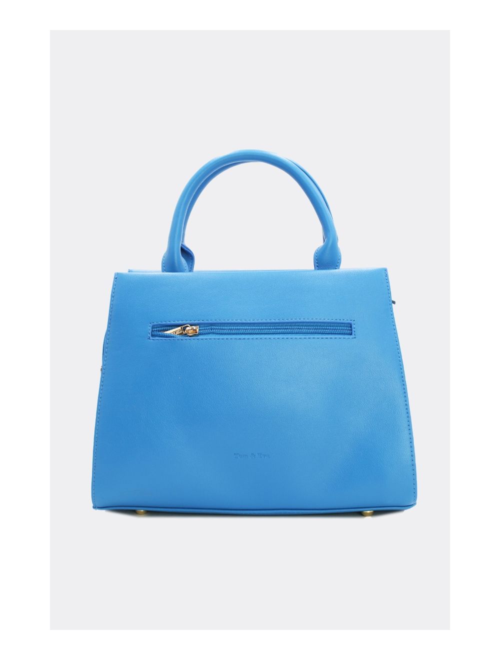 Tom&eva Sac à Main Femme à Rabat Plissé 22B-5637-L.Blue