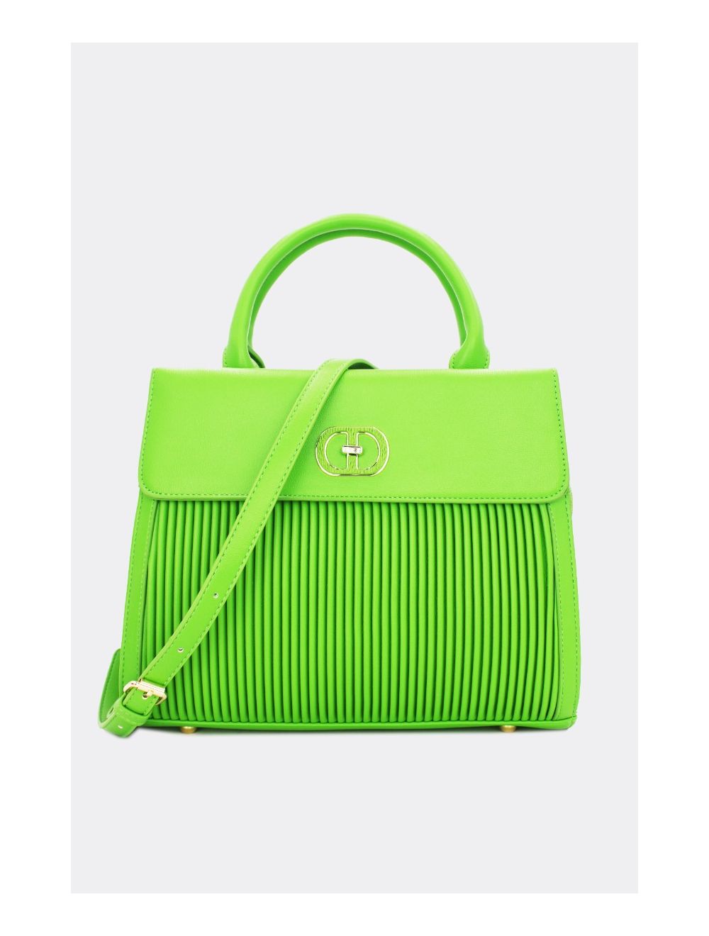 Tom&eva Sac à Main Femme à Rabat Plissé 22B-5637-Vert