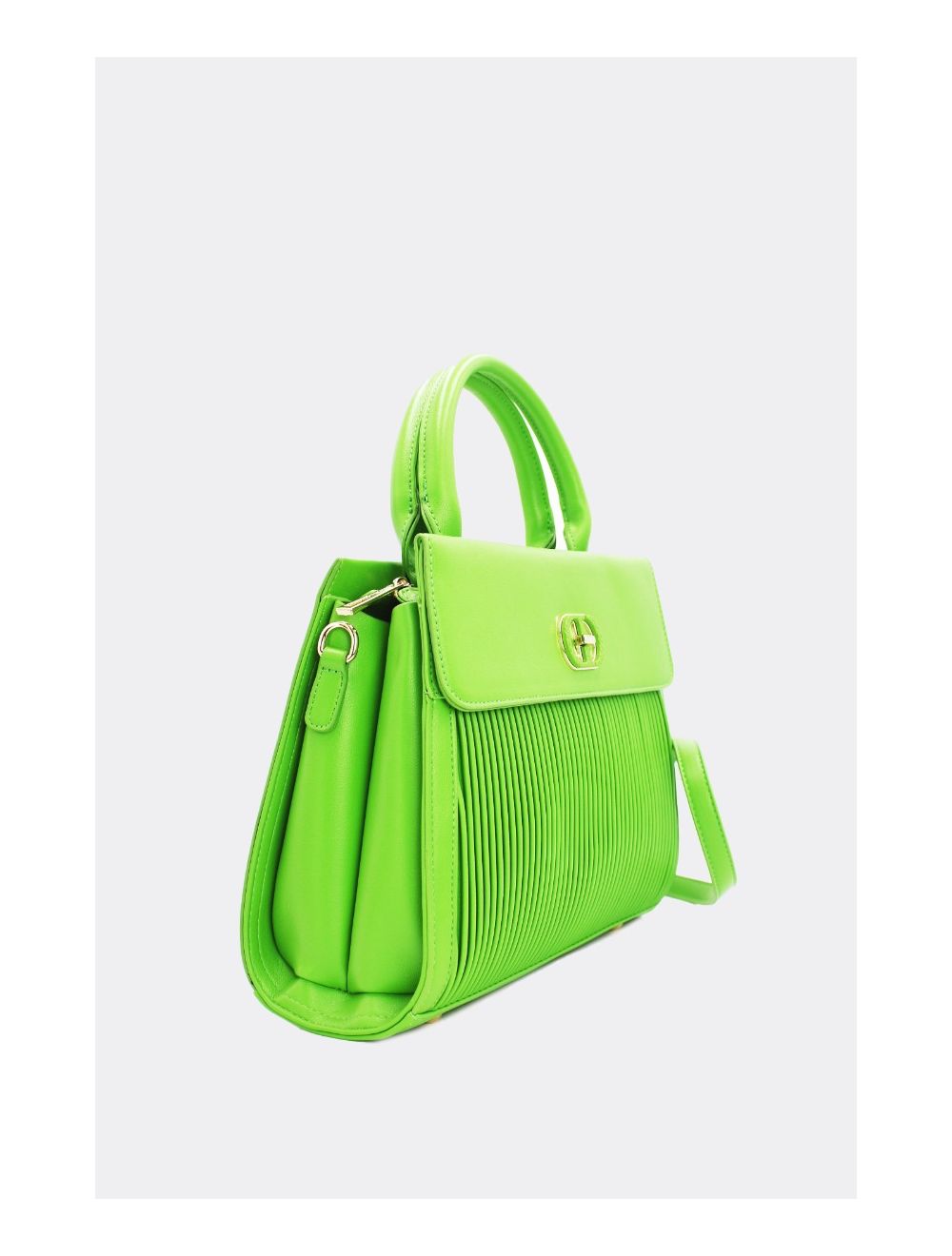 Tom&eva Sac à Main Femme à Rabat Plissé 22B-5637-Vert