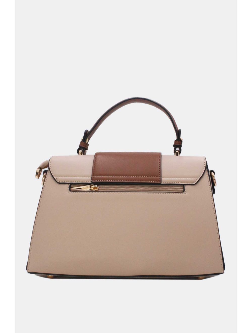 Tom&eva Sac à Main Femme Avec Languette 24B-5900-Abricot/Coffee