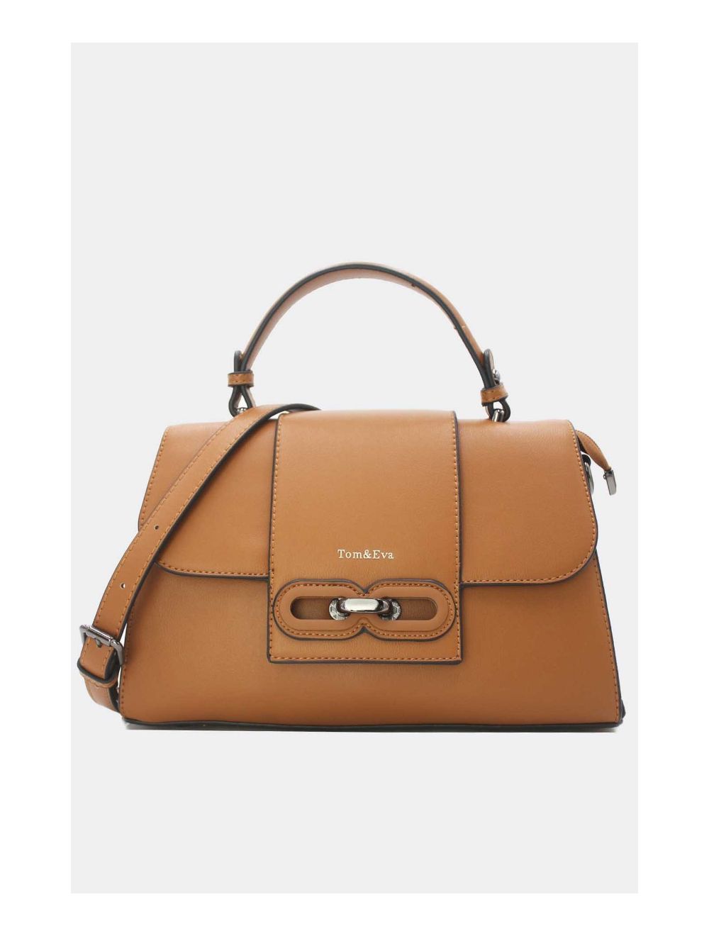 Tom&eva Sac à Main Femme Avec Languette 24B-5900-Marron