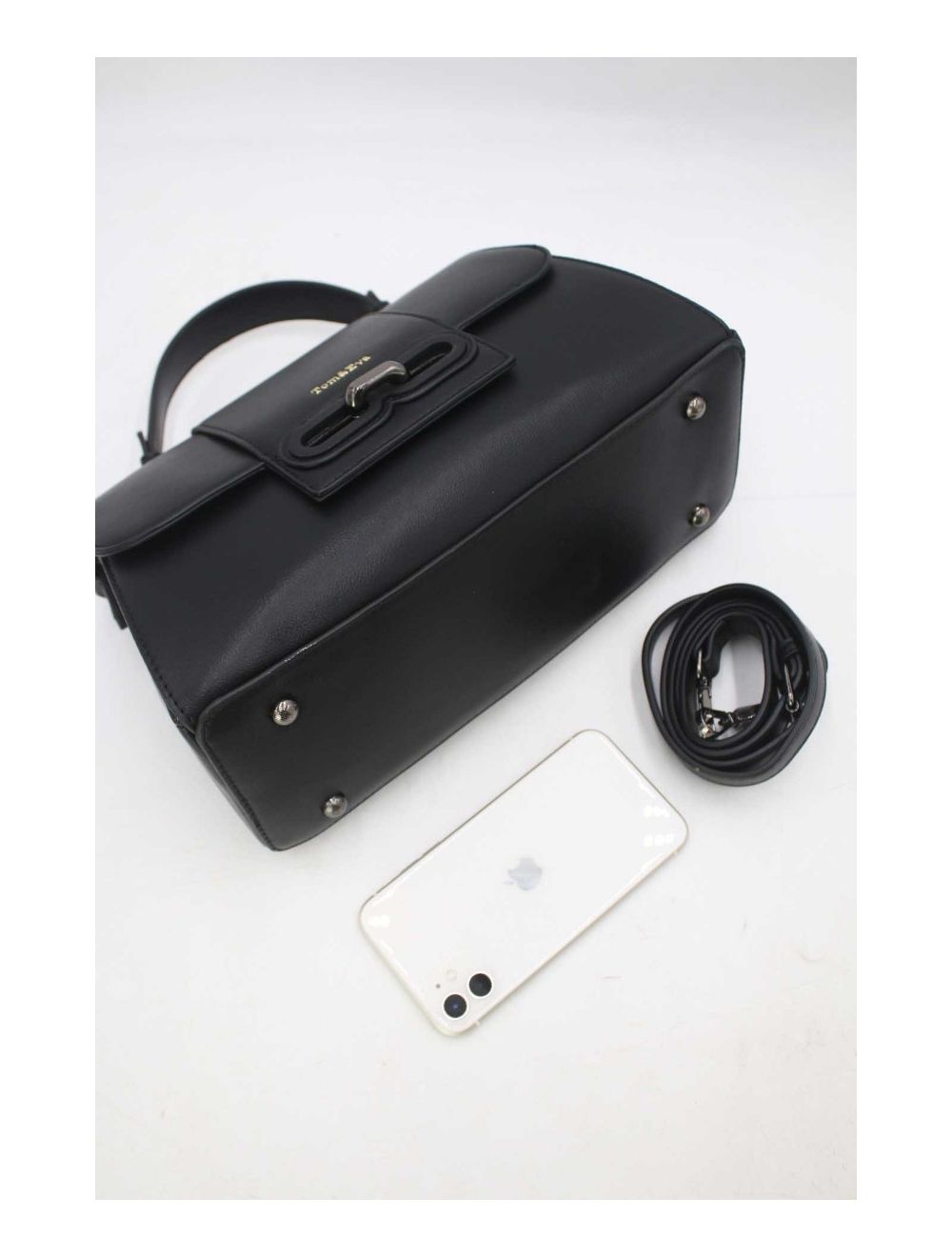 tom&eva Sac à Main Femme Avec Languette 24B-5900-Noir