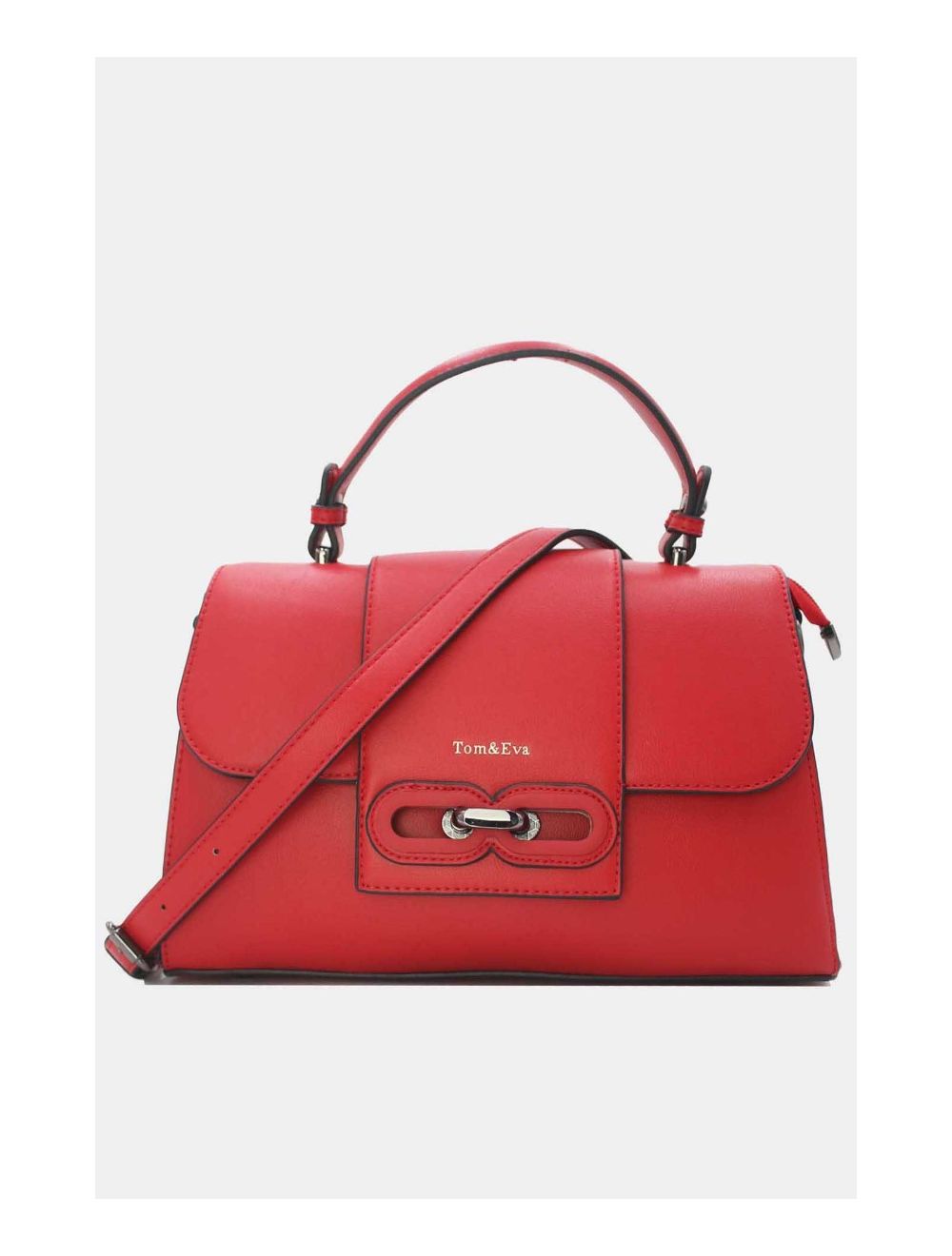 Tom&eva Sac à Main Femme Avec Languette 24B-5900-Rouge