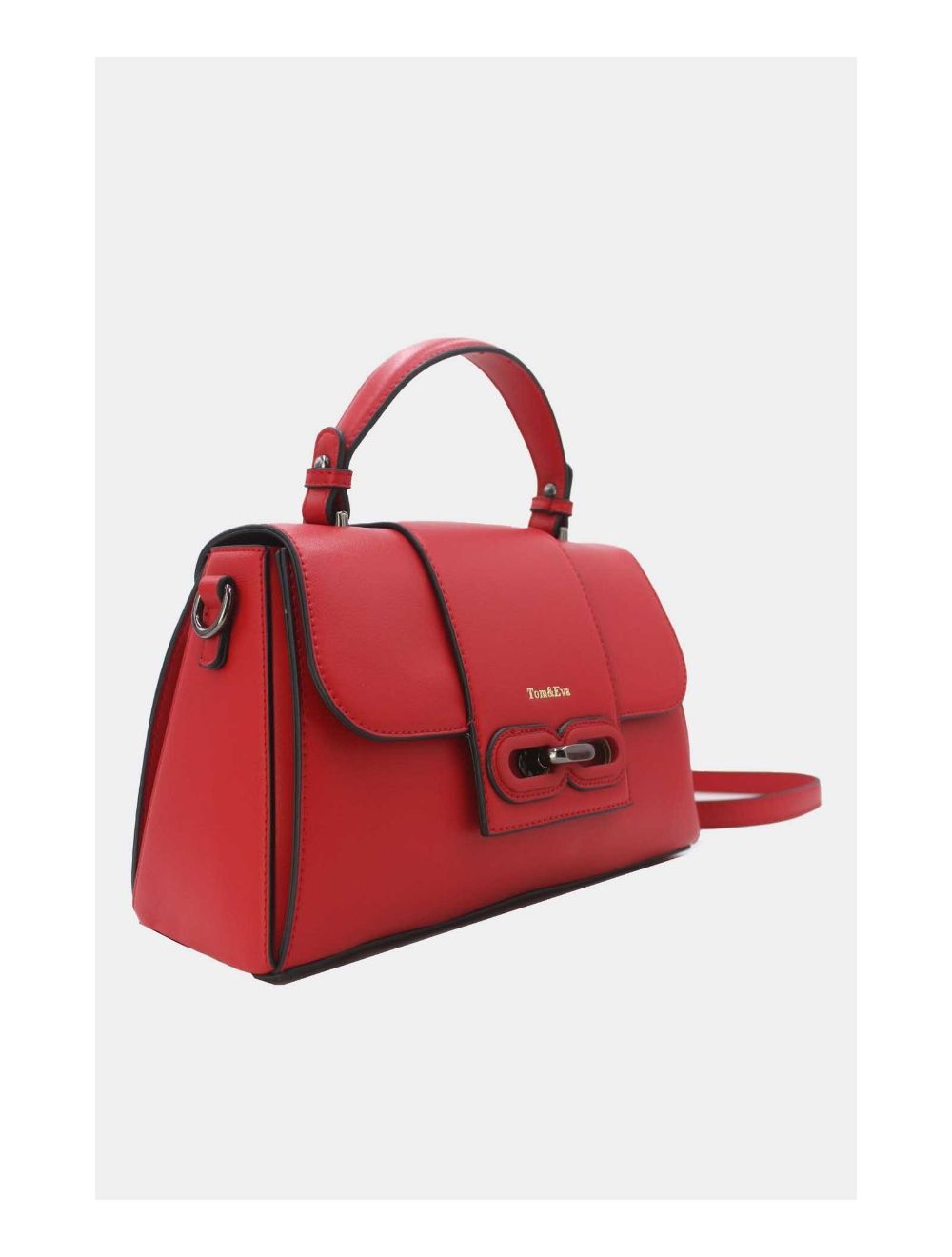Tom&eva Sac à Main Femme Avec Languette 24B-5900-Rouge