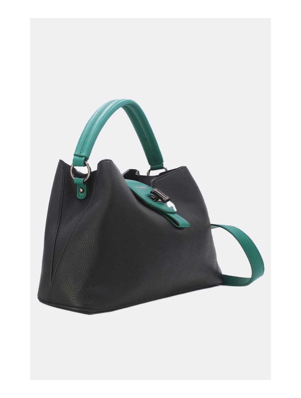 Tom&eva Sac à Main Femme Avec Languette 24B-6118-Black/Green