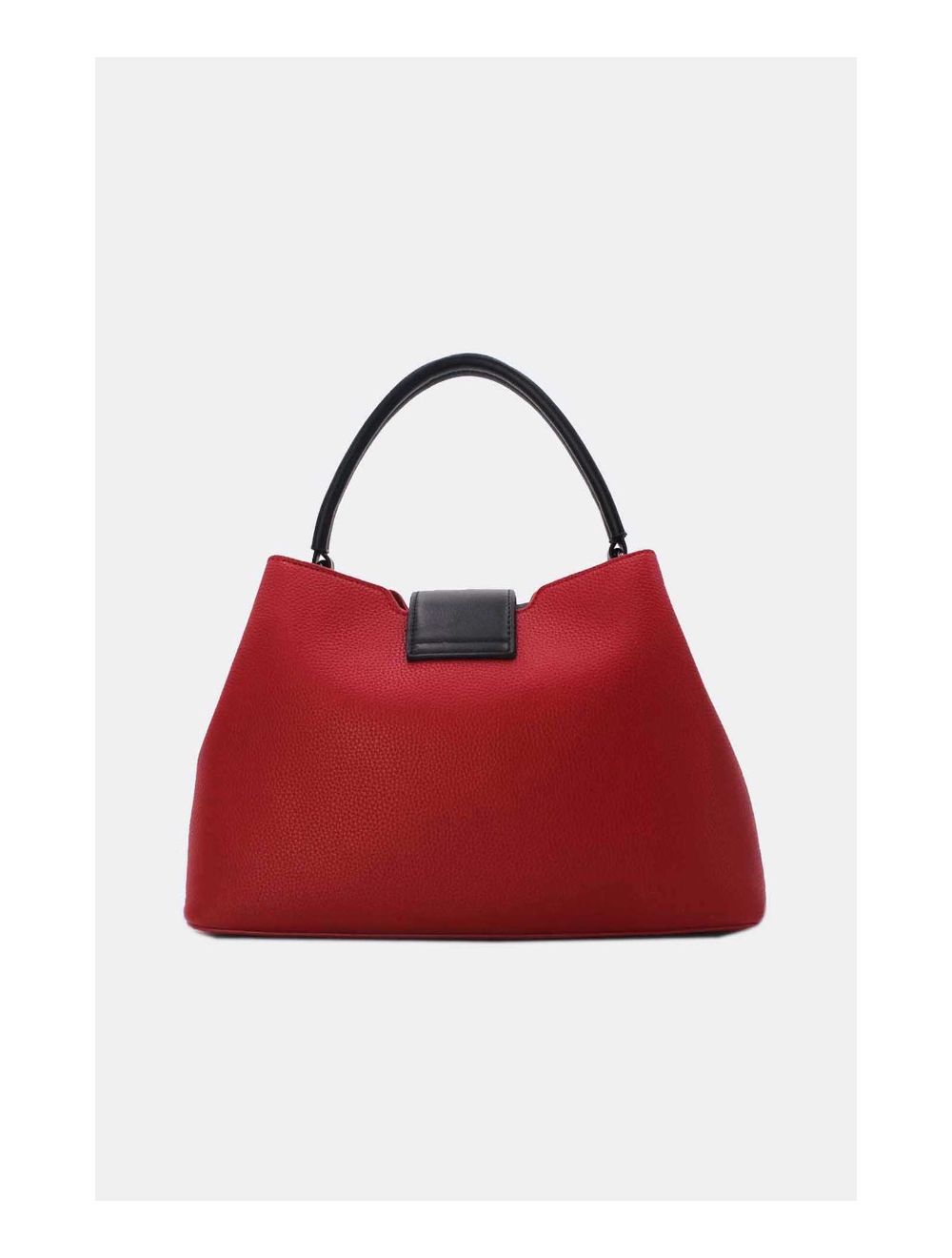 Tom&eva Sac à Main Femme Avec Languette 24B-6118-Burgundy/Black