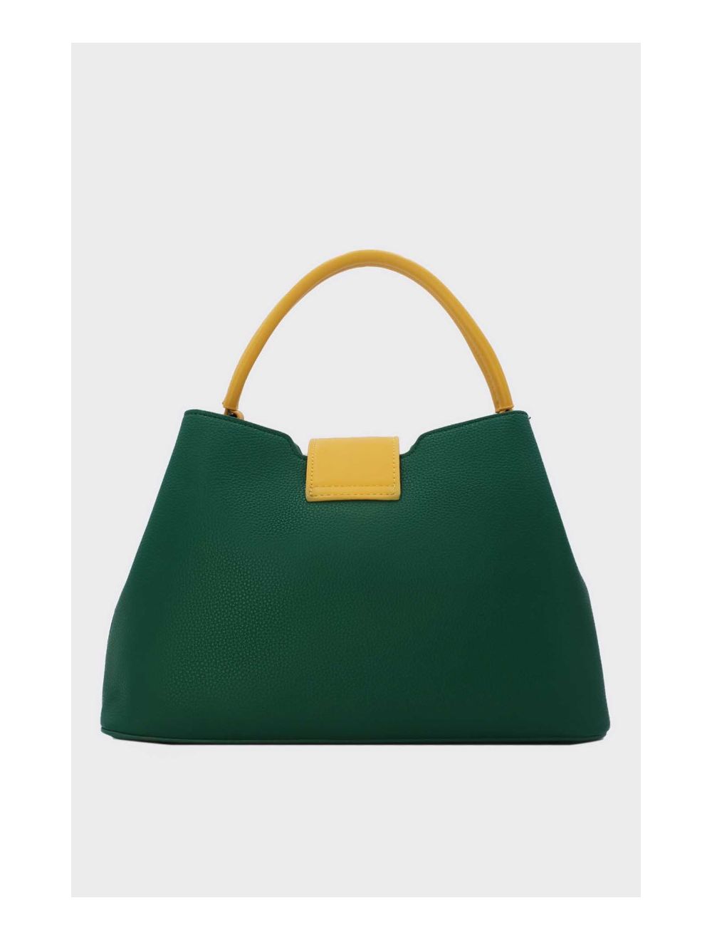 Tom&eva Sac à Main Femme Avec Languette 24B-6118-Green/Yellow