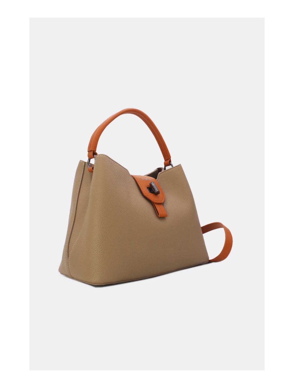 tom&eva Sac à Main Femme Avec Languette 24B-6118 Khaki/Brown