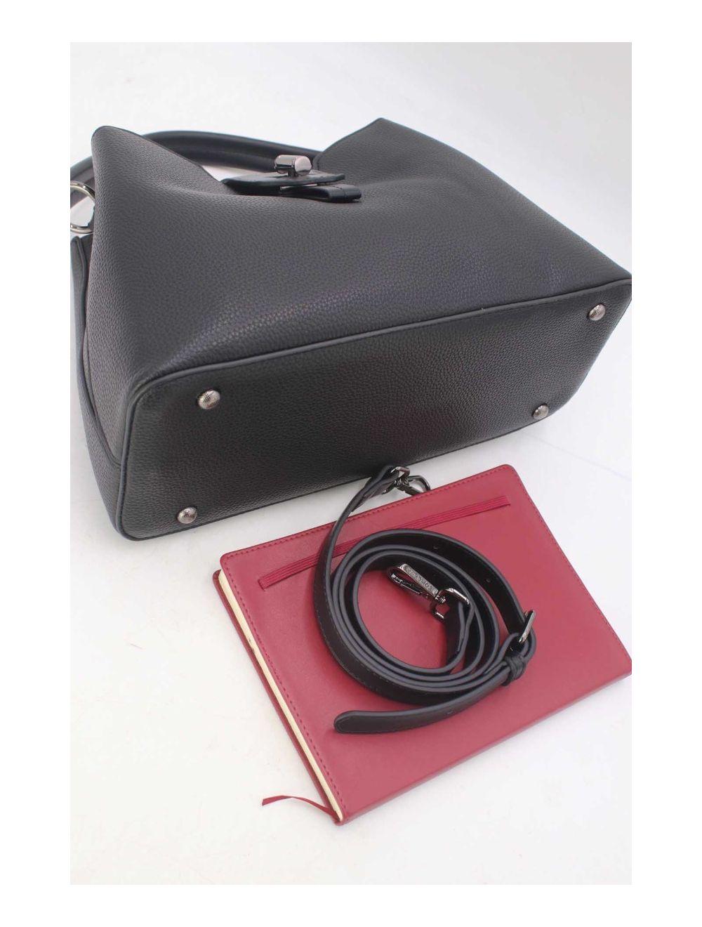 Tom&eva Sac à Main Femme Avec Languette 24B-6118-Noir