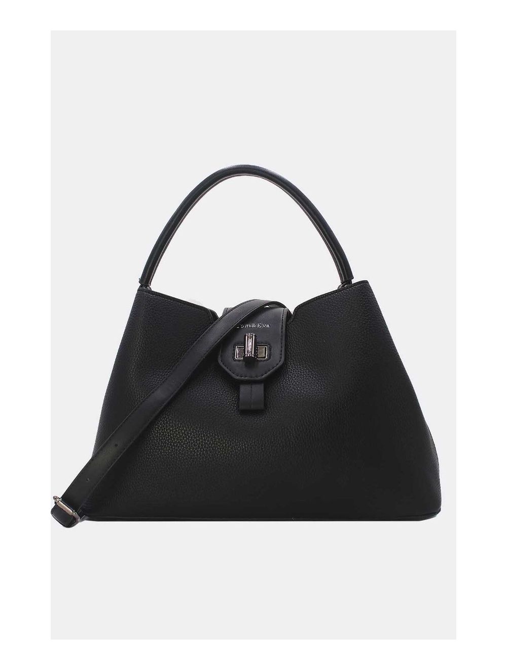 tom&eva Sac à Main Femme Avec Languette 24B-6118-Noir