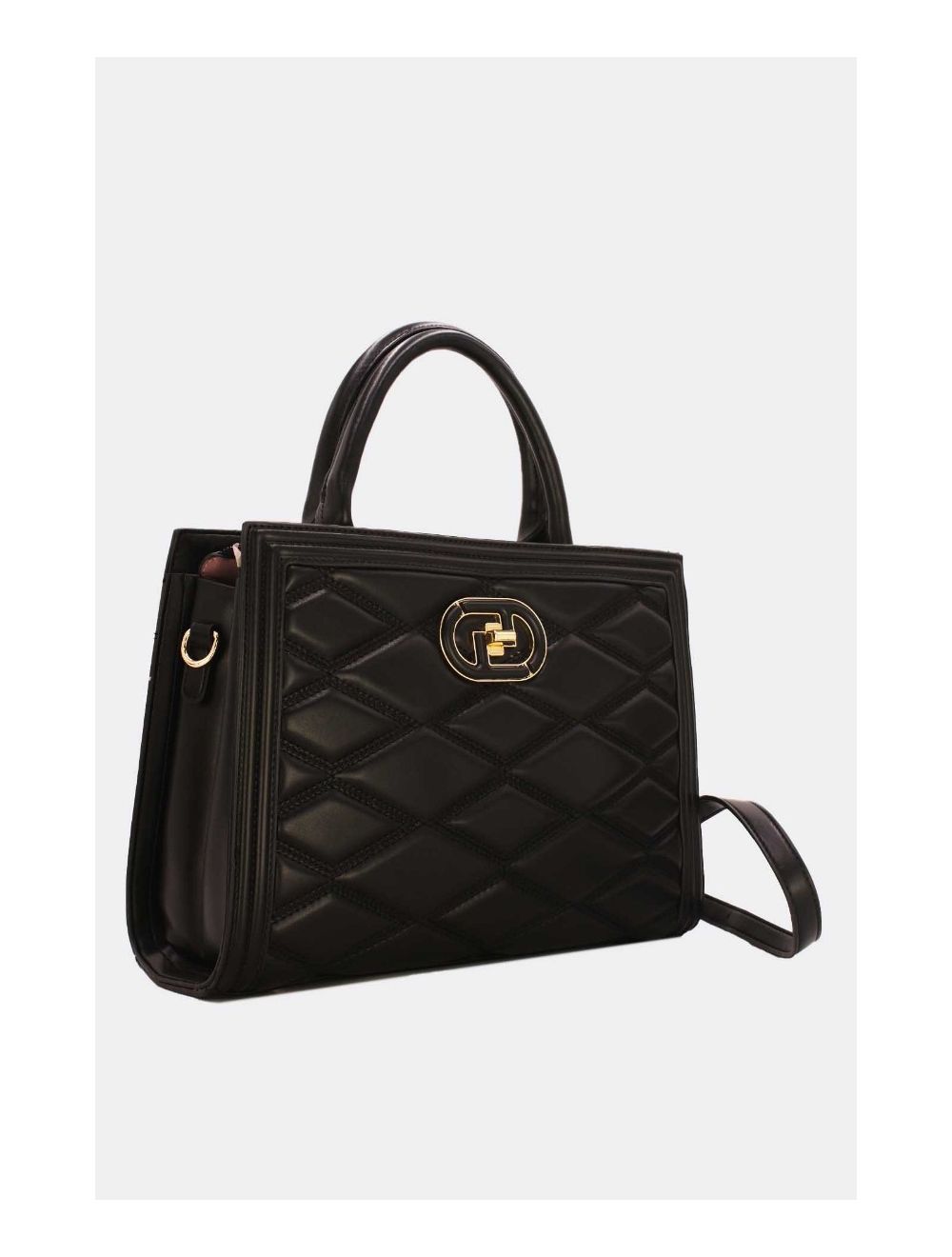 Tom&eva Sac à Main Femme Chic Matelassé 22B-5730-Black