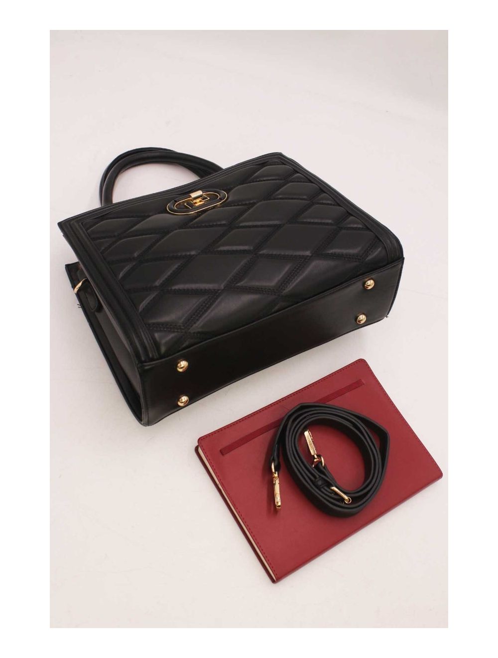 tom&eva Sac à Main Femme Chic Matelassé 22B-5730-Black