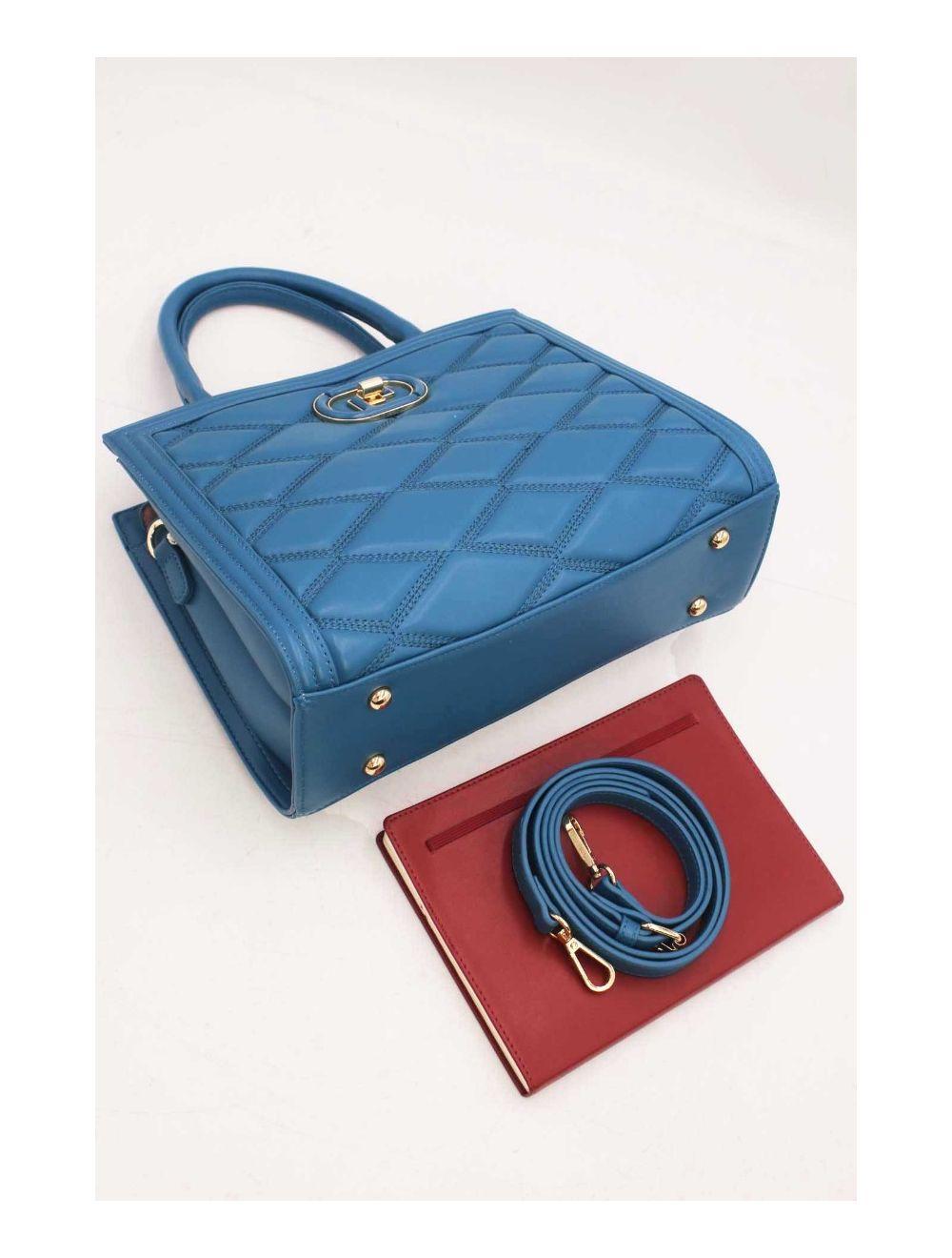 tom&eva Sac à Main Femme Chic Matelassé 22B-5730-Blue