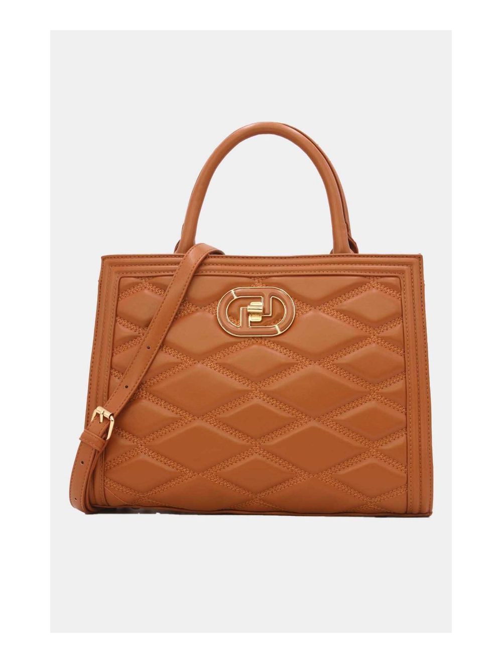 Tom&eva Sac à Main Femme Chic Matelassé 22B-5730-Brown