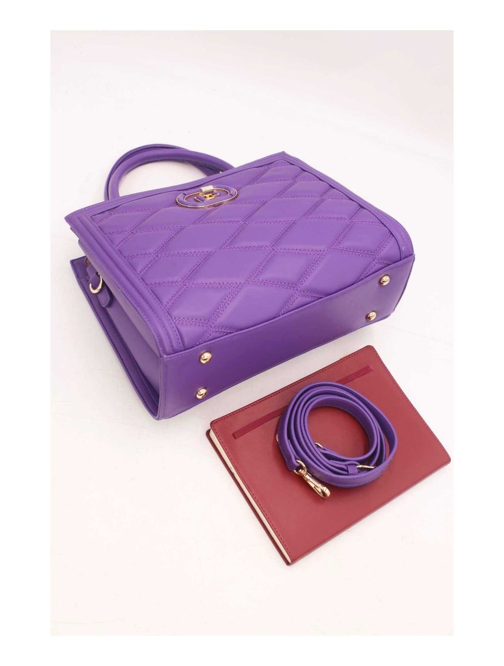 Tom&eva Sac à Main Femme Chic Matelassé 22B-5730-Purple