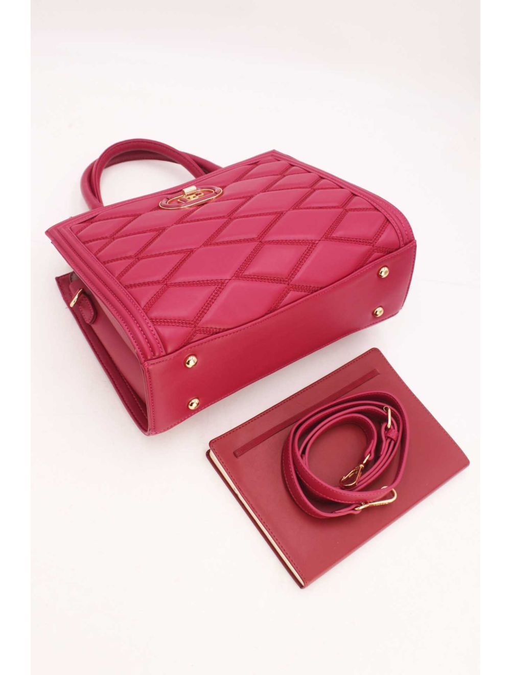 tom&eva Sac à Main Femme Chic Matelassé 22B-5730-Rose