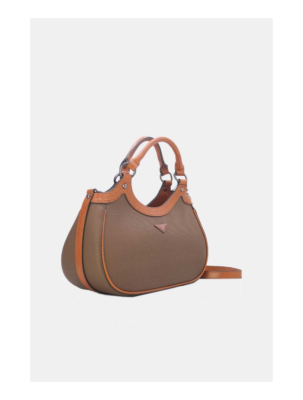 Tom&eva Sac à Main Femme Effet Tissu 24B-6058-Coffee/Brown