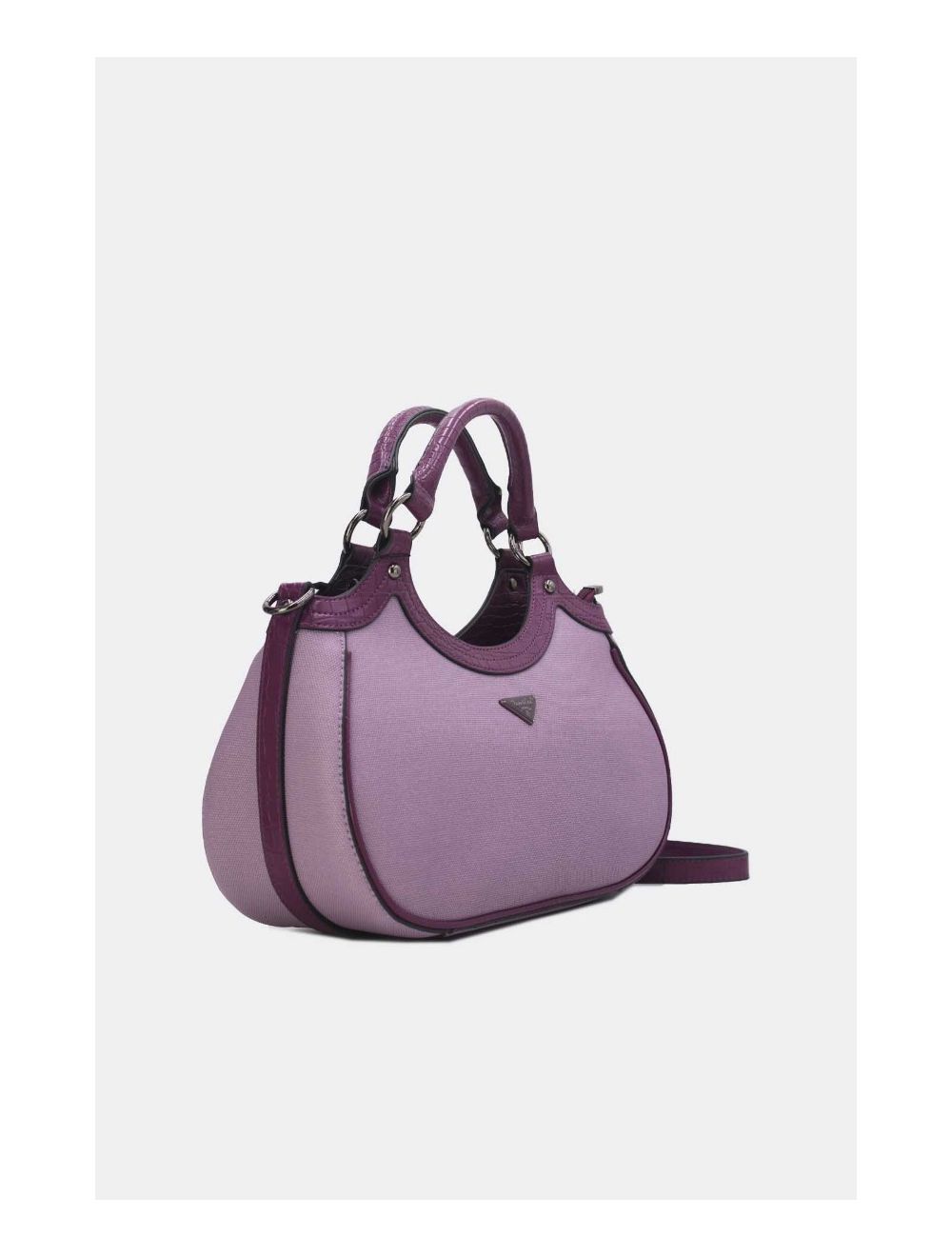 Tom&eva Sac à Main Femme Effet Tissu 24B-6058-Violet