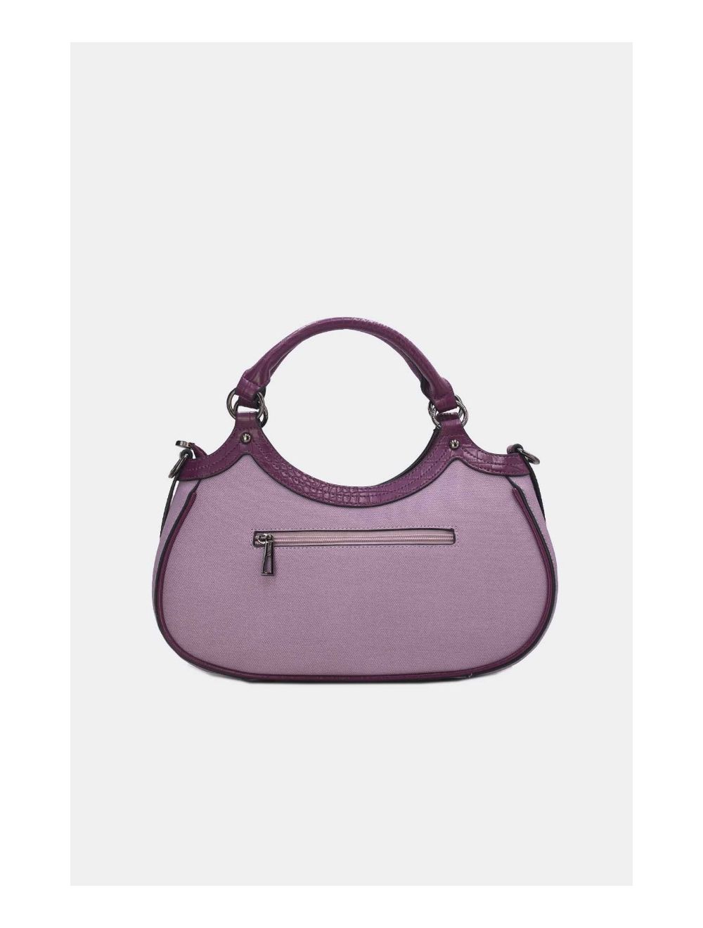 Tom&eva Sac à Main Femme Effet Tissu 24B-6058-Violet