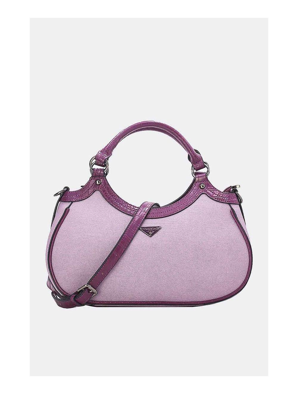 tom&eva Sac à Main Femme Effet Tissu 24B-6058-Violet